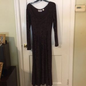 Deep Purple Crush Velvet Long Dress|Gothic